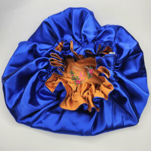 Reversible Orange& Blue Bonnet Satin